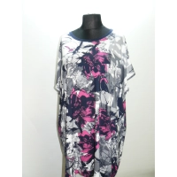 Luźna Sukienka KIMONO ze wzorem dla puszystej 3XL/4XL